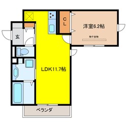 D-ROOM本荘EASTの物件間取画像